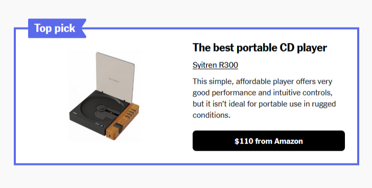 The 3 Best CD Players of 2026 | Reviews by Wirecutter nytimes